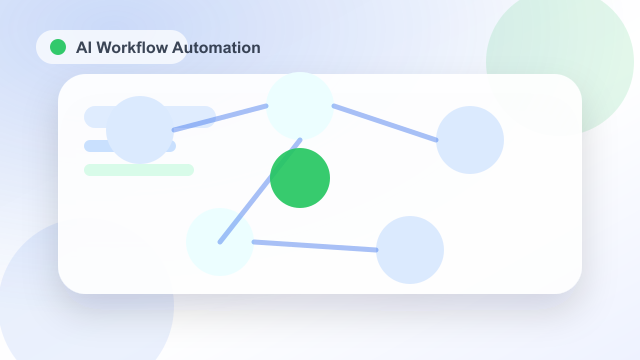 AI workflow automation course image showing connected workflow nodes.