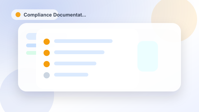 AI compliance documentation course image showing document controls and audit records.