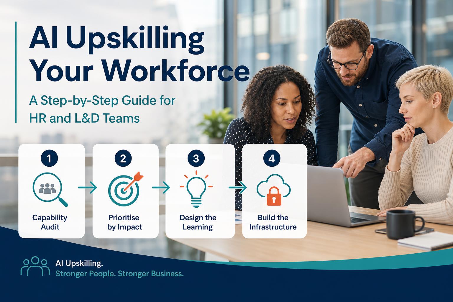 AI Upskilling Your Workforce: A Step-by-Step Guide for HR and L&D Teams hero image