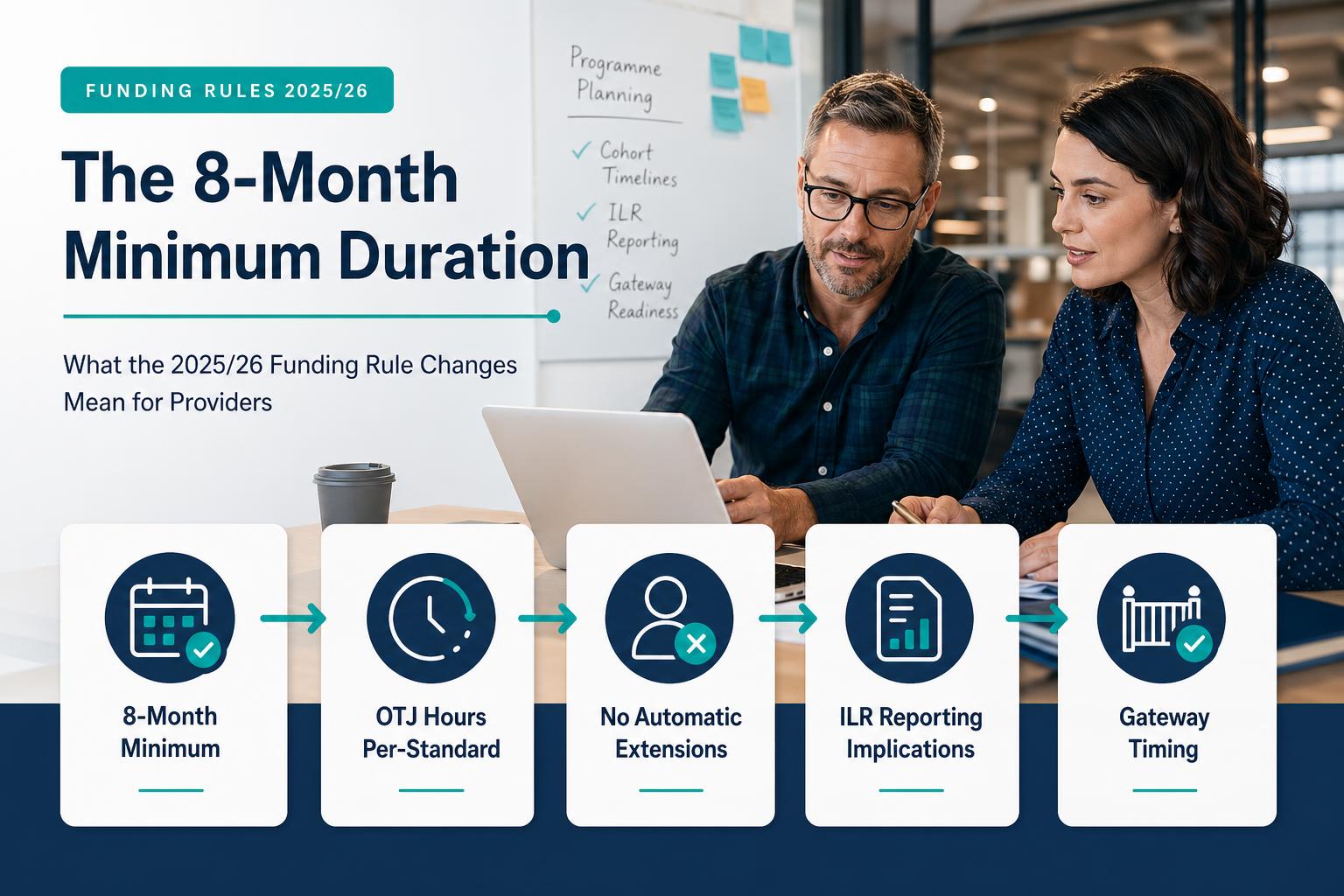 The 8-Month Minimum Duration: What the 2025/26 Funding Rule Changes Mean for Providers hero image