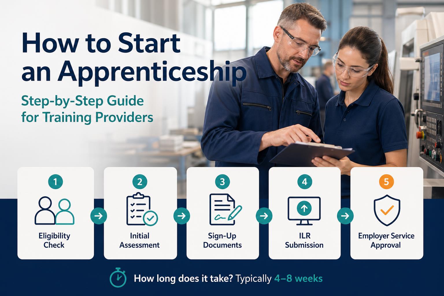 How to start an apprenticeship: step-by-step guide for training providers hero image