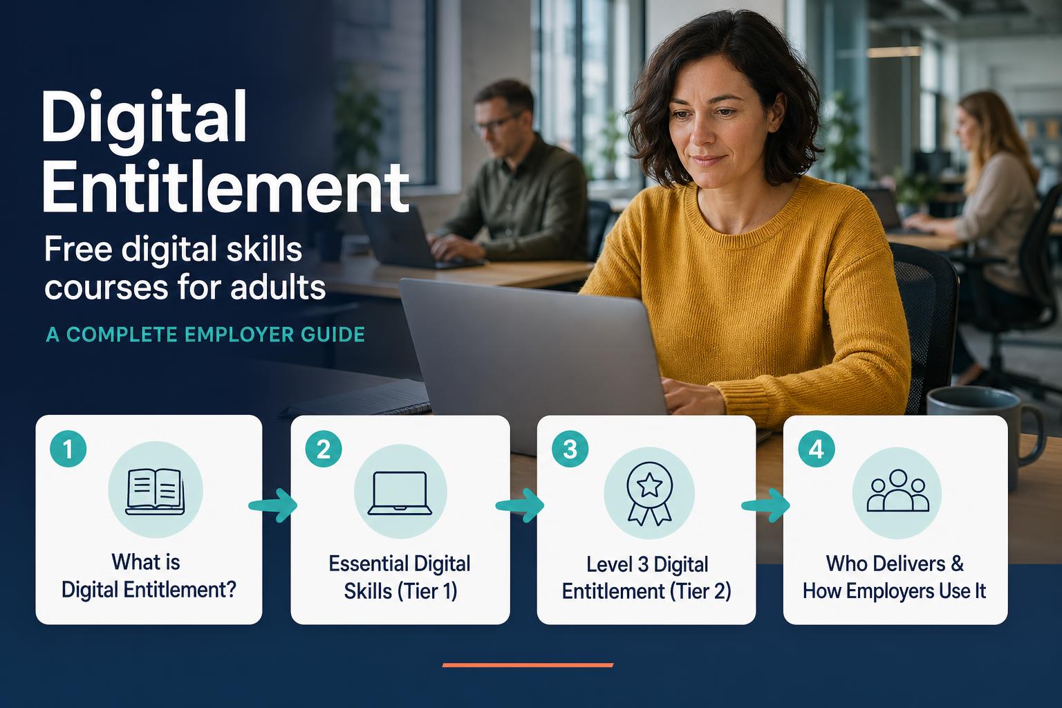 Digital Entitlement: Free Digital Skills Courses for Adults - A Complete Employer Guide hero image