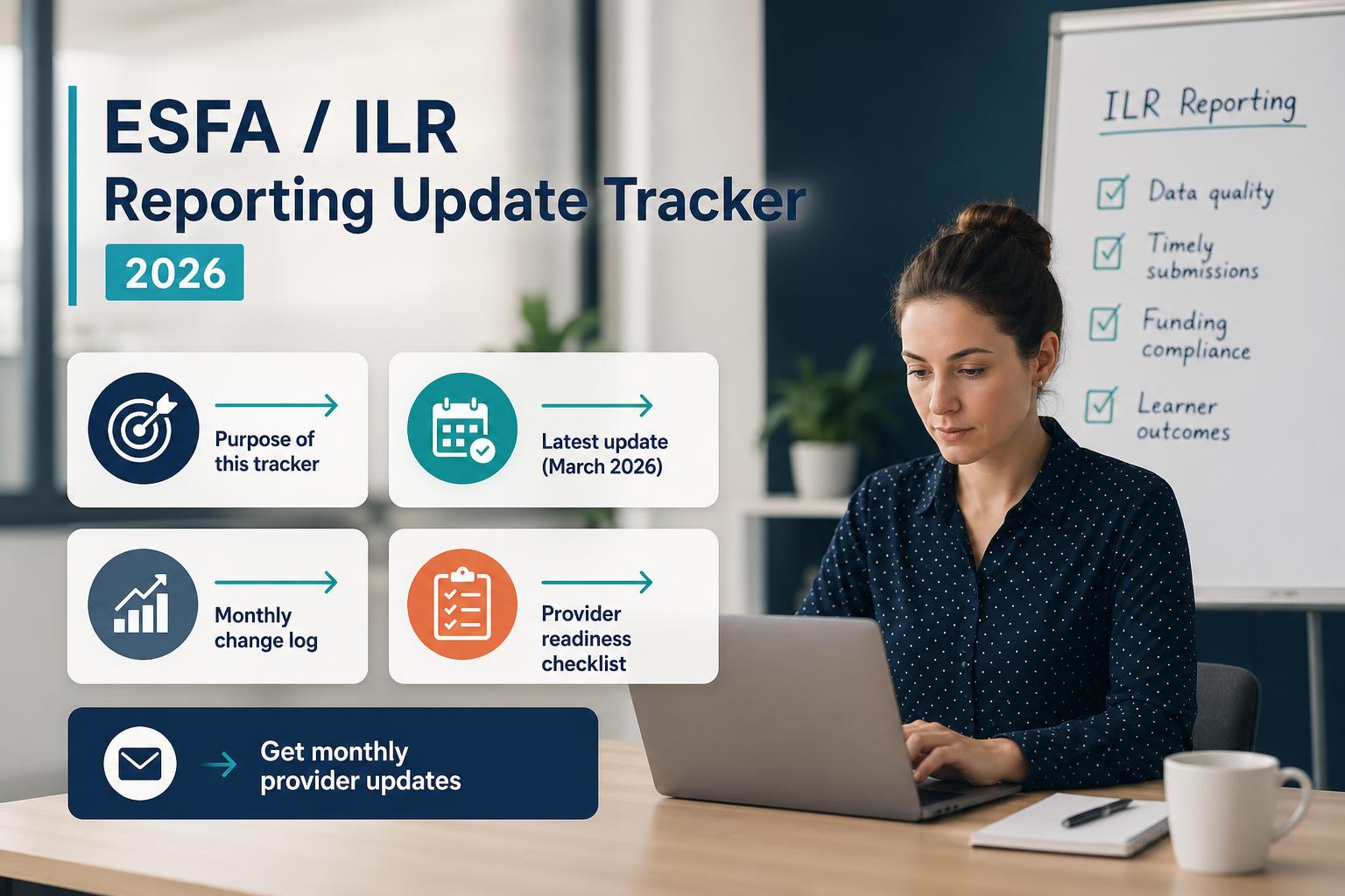 ESFA / ILR reporting update tracker (2026) hero image
