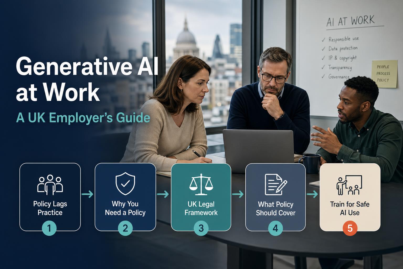 Generative AI at Work: A UK Employer's Guide to Policy, Governance, and Safe Use hero image