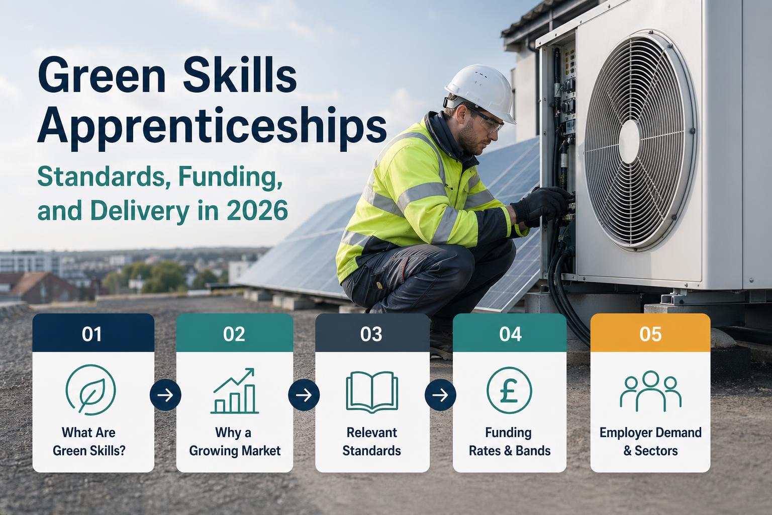 Green Skills Apprenticeships: Standards, Funding, and Delivery in 2026 hero image