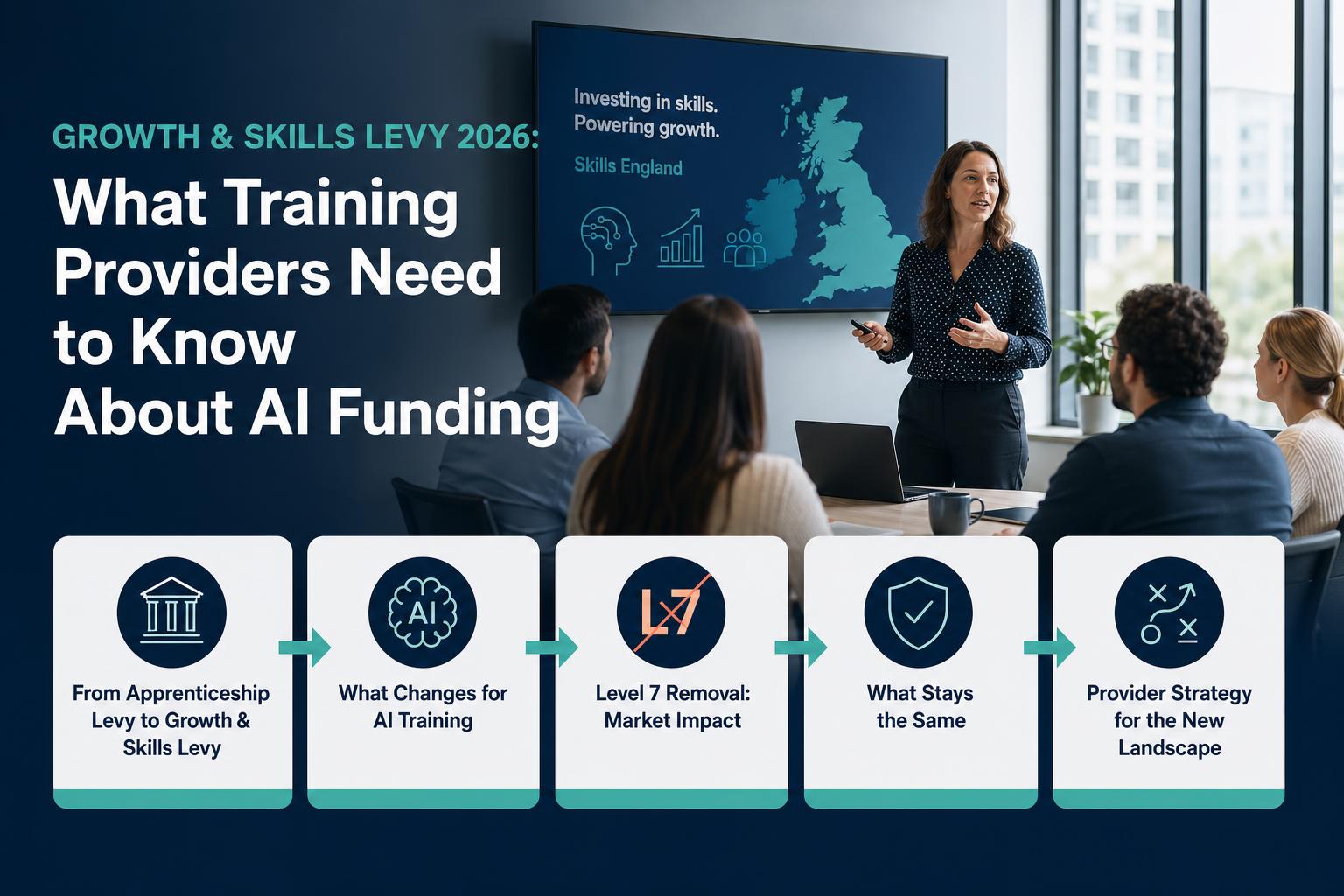Growth & Skills Levy 2026: What Training Providers Need to Know About AI Funding hero image