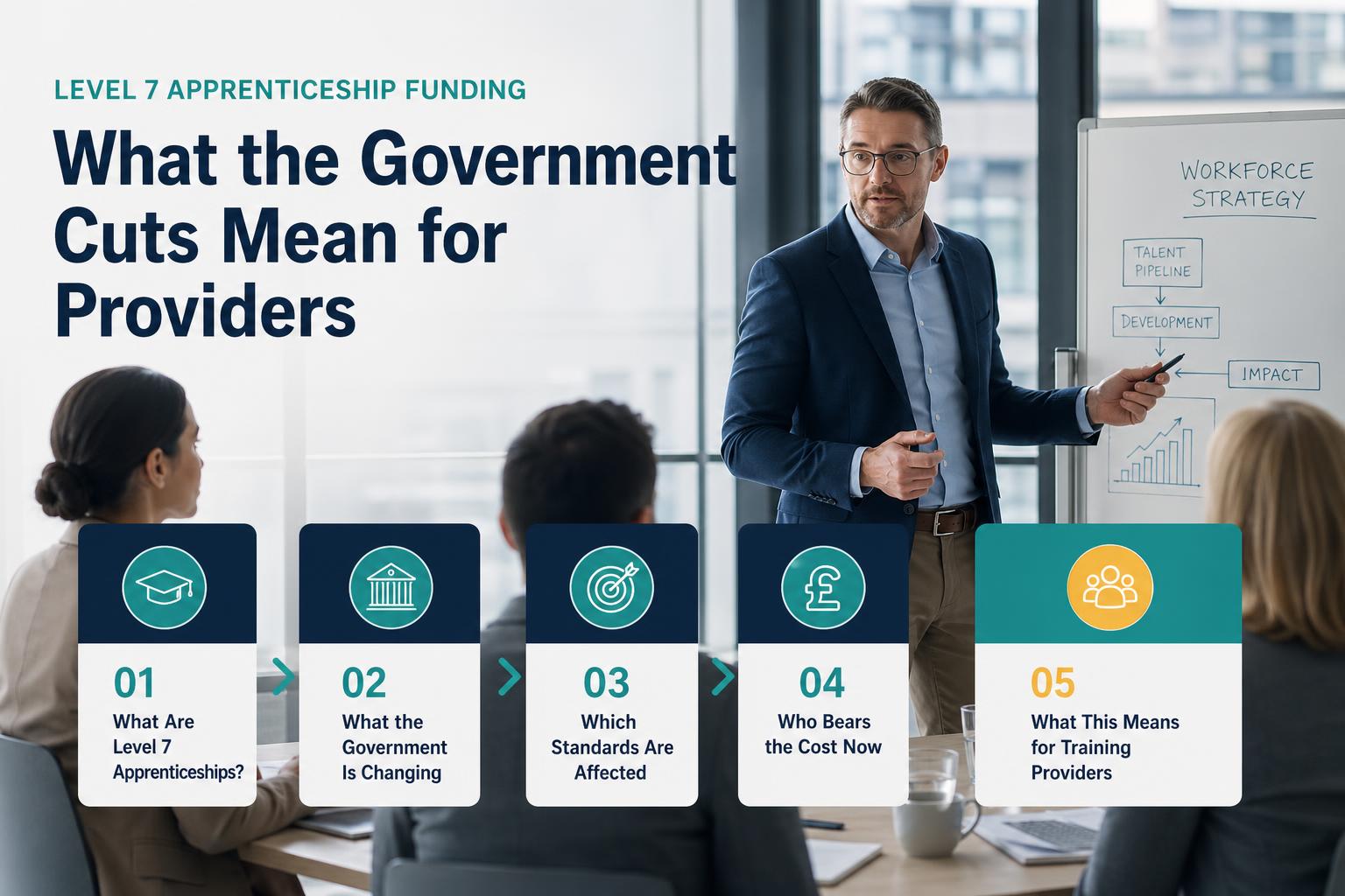 Level 7 Apprenticeship Funding: What the Government Cuts Mean for Providers hero image