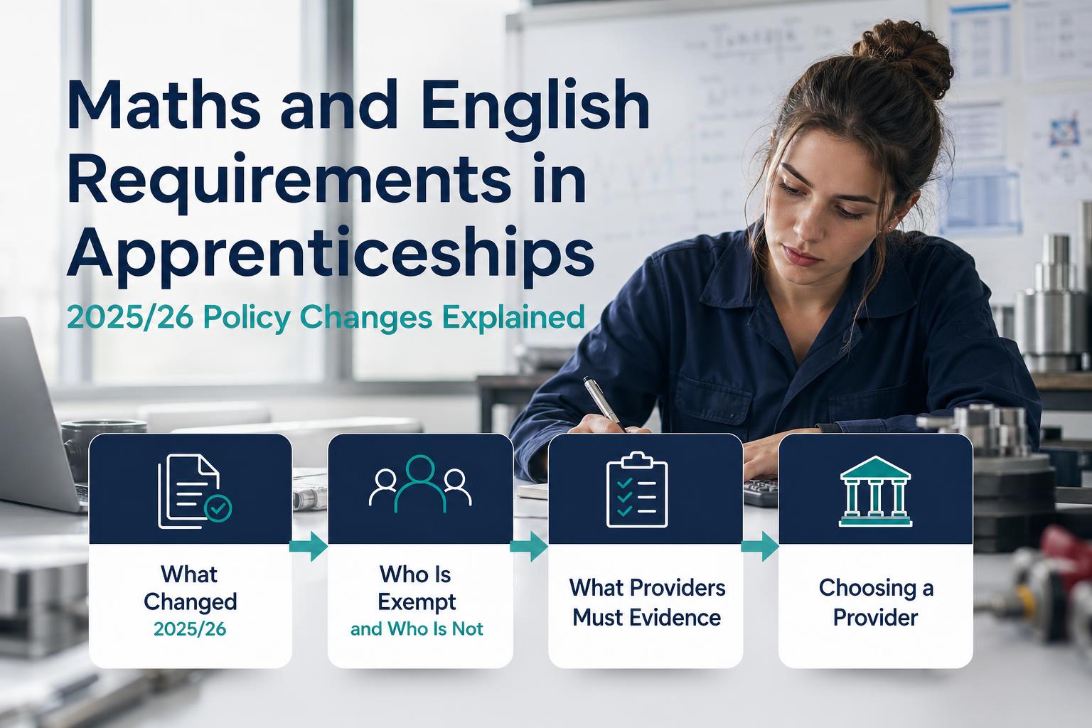 Maths and English Requirements in Apprenticeships: 2025/26 Policy Changes Explained hero image