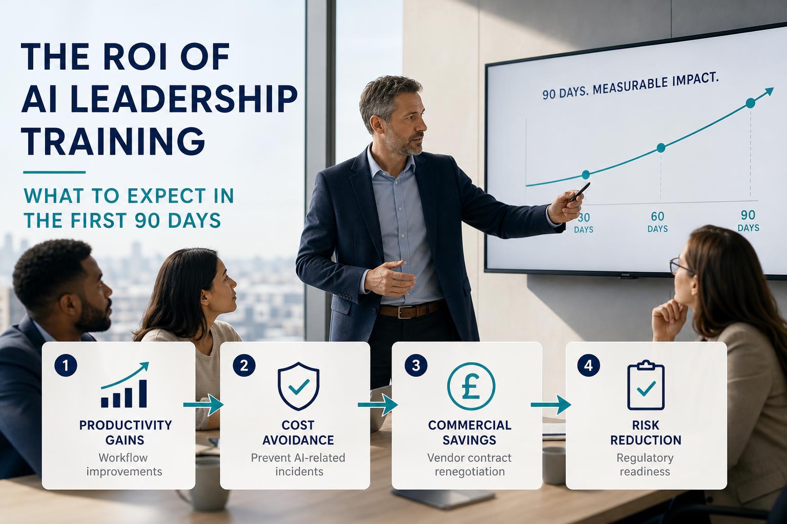 The ROI of AI Leadership Training: What to Expect in the First 90 Days hero image