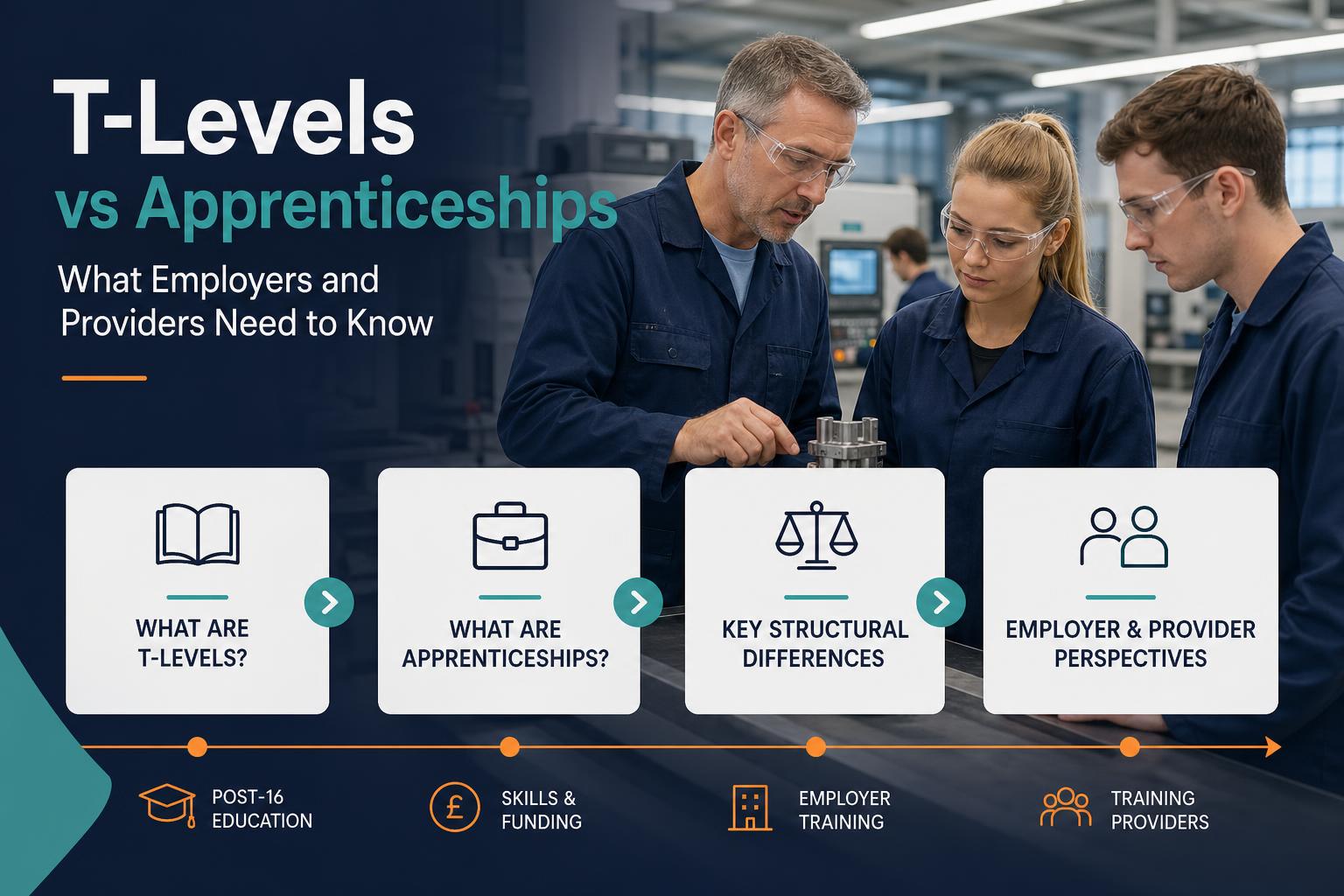 T-Levels vs Apprenticeships: What Employers and Providers Need to Know hero image