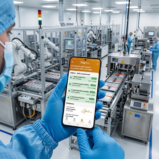 Manufacturing & Engineering Mobile interface preview