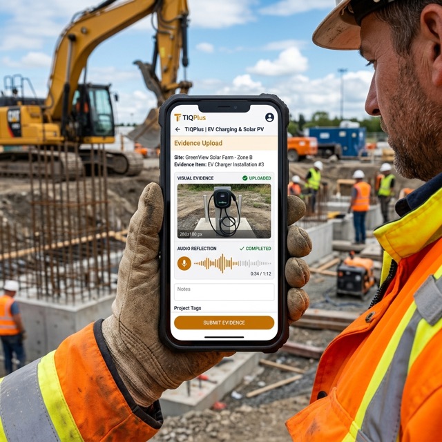 Construction & Engineering Mobile interface preview
