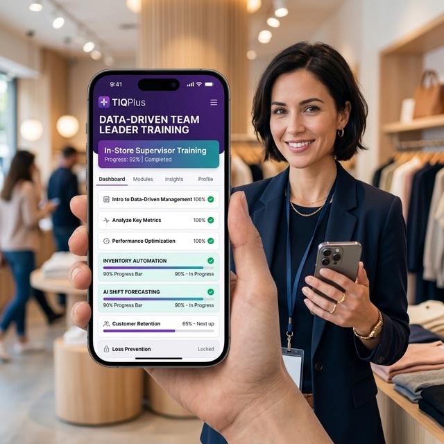 Retail & Hospitality Mobile interface preview