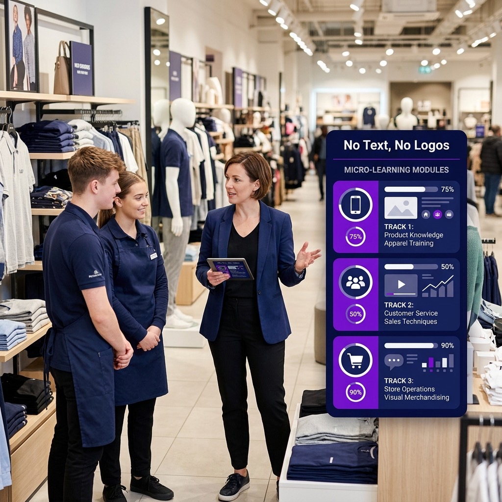 Retail & Hospitality training operations dashboard