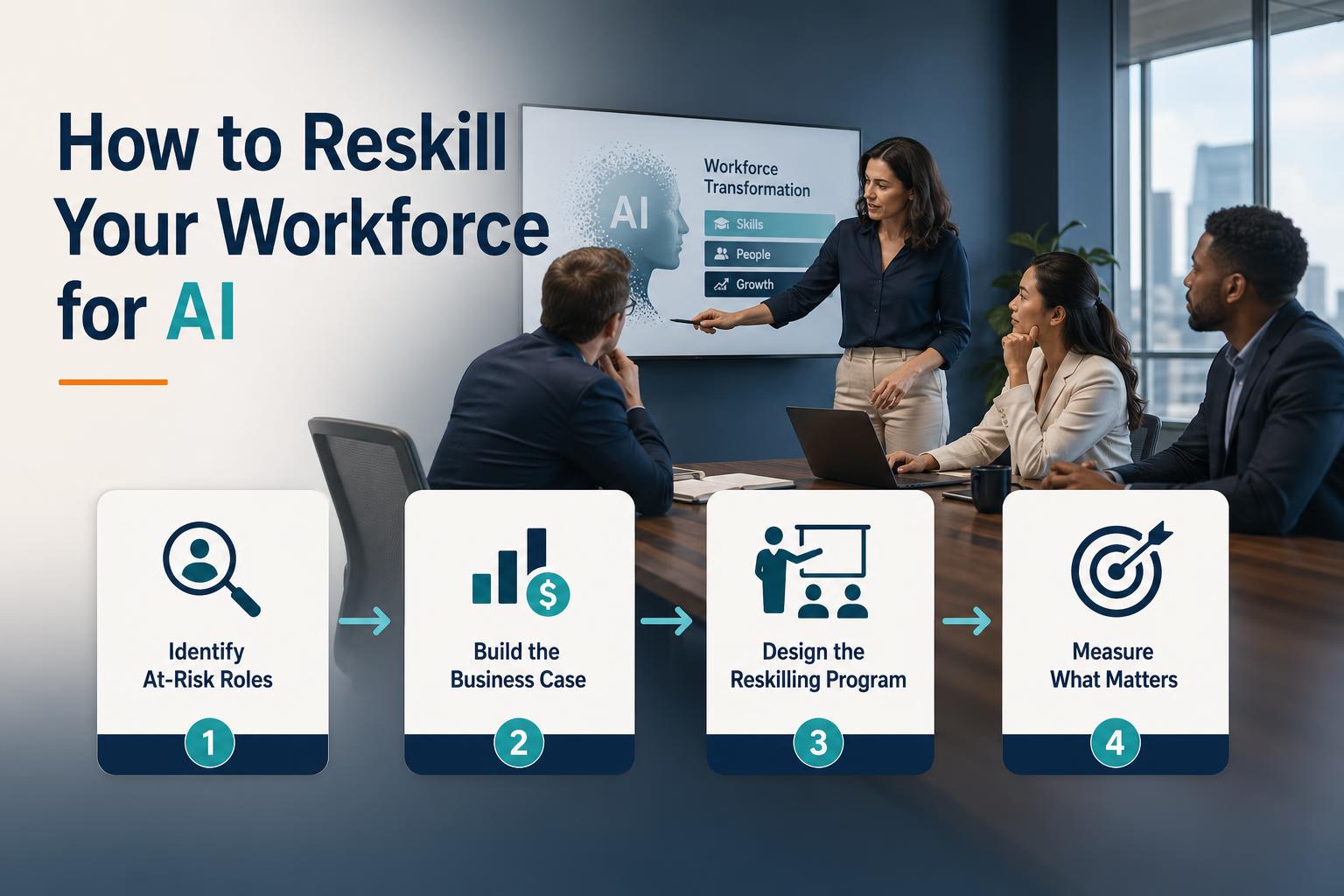 How to reskill your workforce for the AI era: a practical guide for US companies hero image