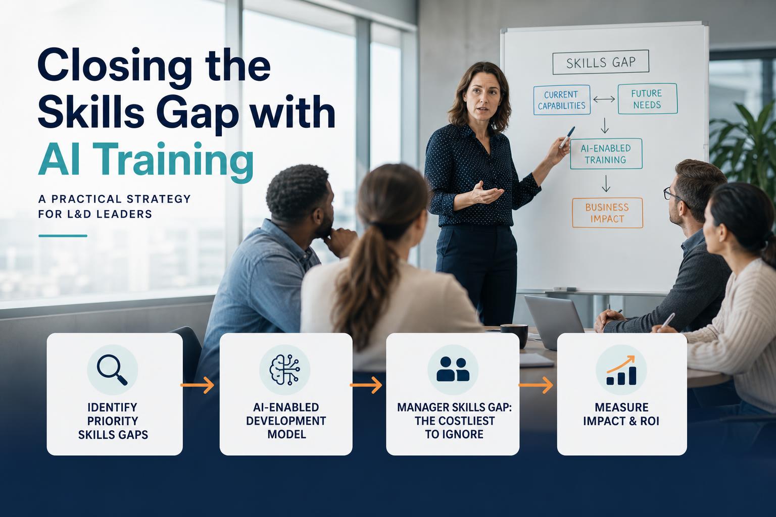 Closing the skills gap with AI-enabled training: a strategy guide for US mid-market L&D leaders hero image